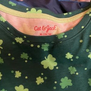 Girls size 14/16 four leaf clover st patty’s day dress